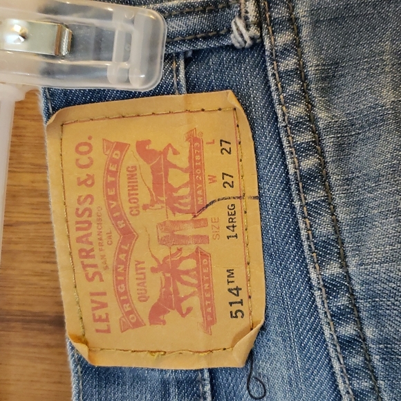 Levi's 514's 27x27, 14 Regular EUC - Picture 3 of 4